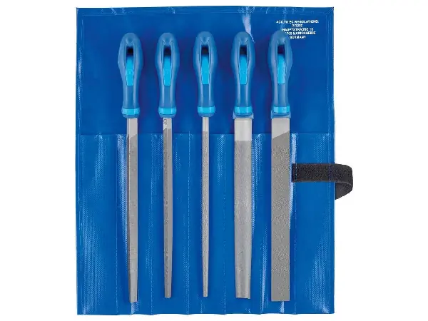 Jgo.limas de taller 250mm H2 5pza. Rüggeberg  