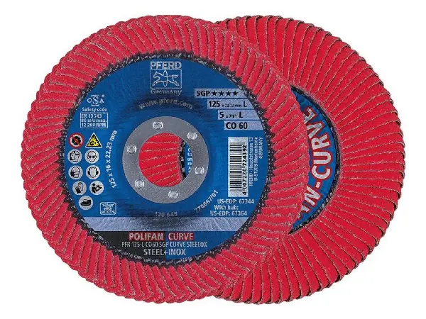 Muela abrasiva aban. CURVE L 125mm K 60 CO Pferd 