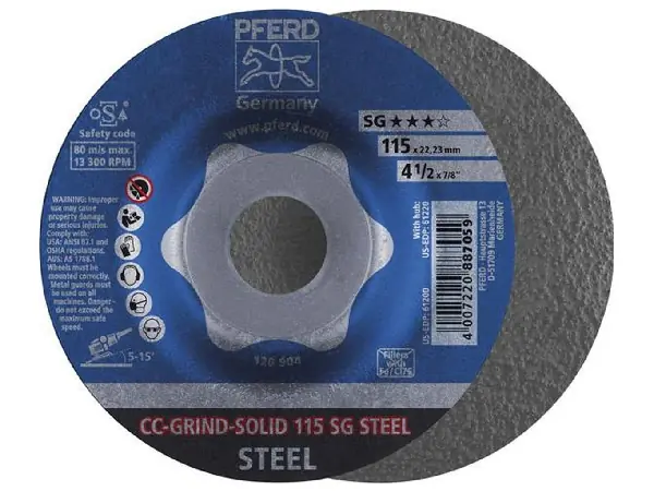 Muela abras. CC-Grind-Solid SG STEEL 115mm Pferd 