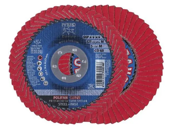 Muela abrasiva aban. CURVE M 125mm K 60 CO Pferd 