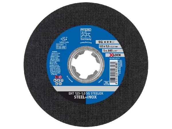 Disco de corte SG X-LOCK STEELOX 125x1mm Pferd 