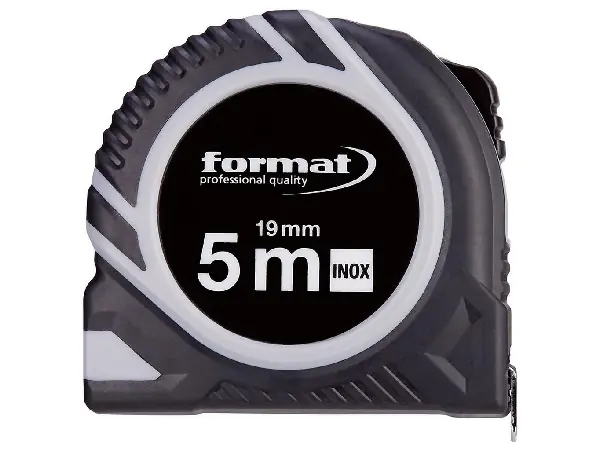 Cinta metrica de bolsillo 5mx19mm INOX FORMAT  