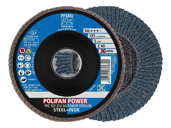 Disco abrasivo de laminas X-LOCK STEELOX K60SGP 125mm Pferd