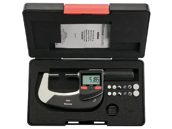 Micrometro de exteriores universal 40 EWRi-V 0-25mm juego MAHR