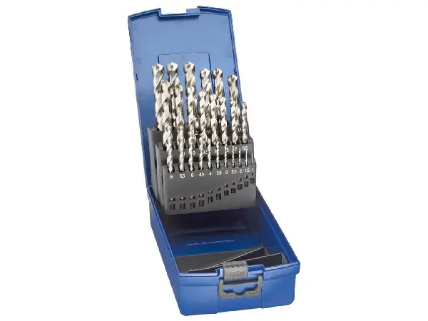 Jgo broca espiral DIN388 HSSE rectificada tipo N 1-13mm FORTIS 