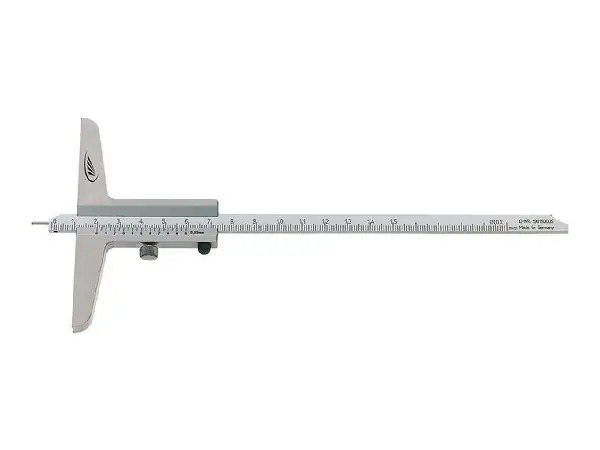 Pie de rey de profundidad con sonda medición 200mm HP 