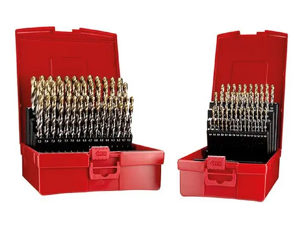 Jgo broca espir. 1-10mm x0,1 A002 en caja 118G tipo N 4xD 91 pzas Punta TiN A095209 Dormer