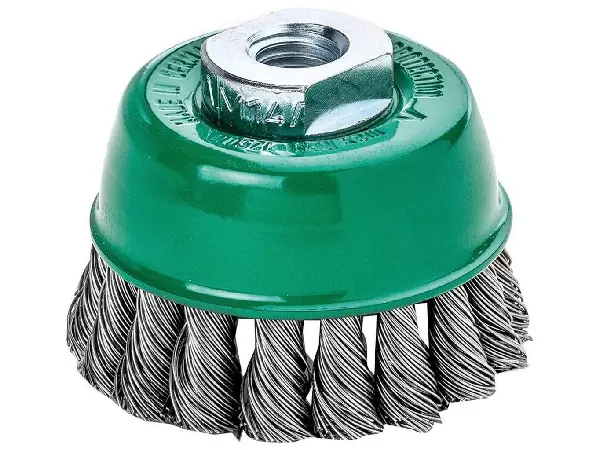 Cepillo de copa V4A M14 trenzado 65x0,5mm Lessmann 