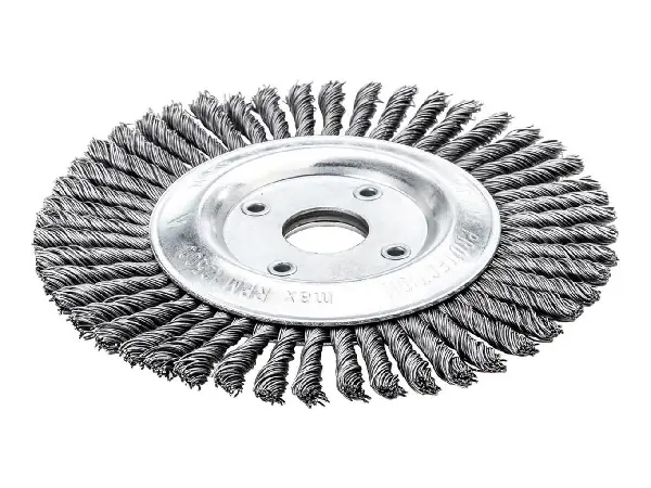 Cep. tuberias alambre ac. 125x6mm trenzado 0,5mm Lessmann 