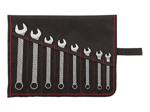 Jgo llaves combinadas DIN3113A 8-19mm 8 pzas, bolsa enrollable FORMAT