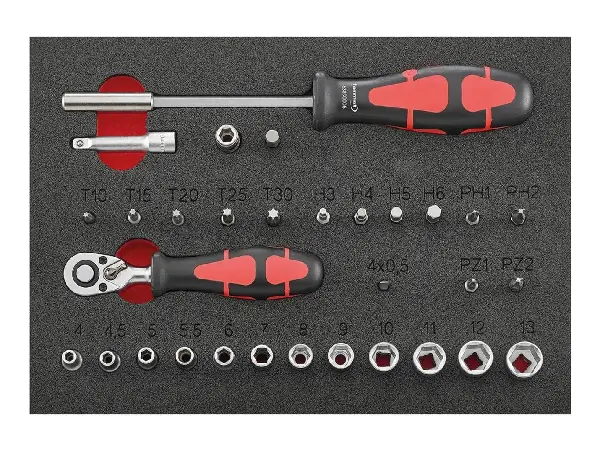 Módulo hta 2/9 Llave de vaso 1/4