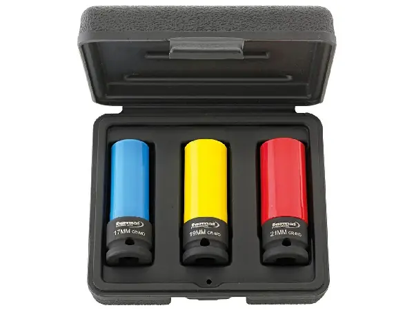 Juego llave de vaso con manguito de plástico 1/2