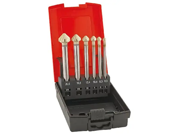 Jgo avellanador cón. HSSE DIN335 6,3 - 20,5mm cil. 90º frm C paso desig DUO+ largo FORMAT GT