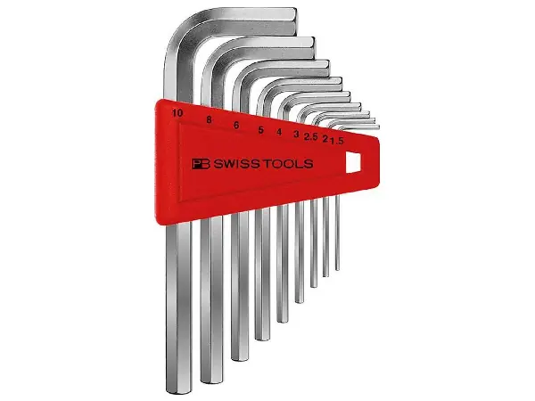 Juego llaves Allen en soporte plástico 9 piezas, 1,5-10mm PB Swiss Tools