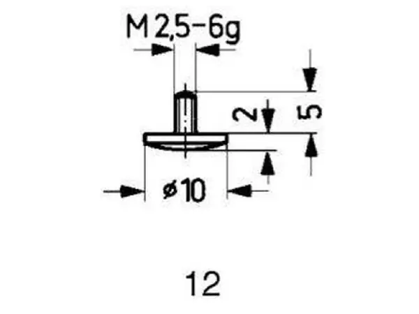 Calibre de medicion MD tipo 12/10,0mm KÄFER  
