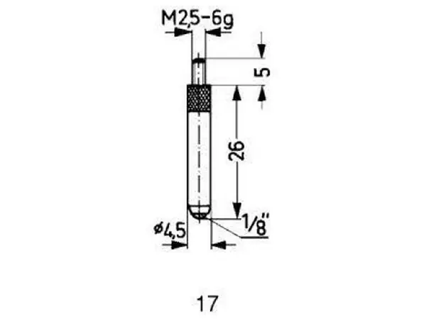 Calibre de medicion MD tipo 17/26,0mm KÄFER  