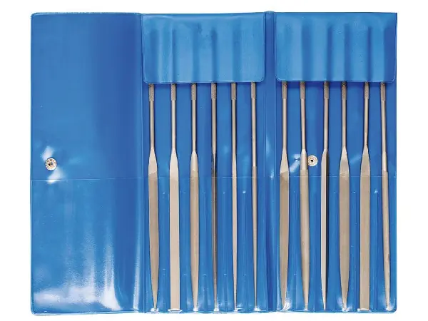 Jgo.limas de aguja prec. 12pza. 160mm H2 Rüggeberg  