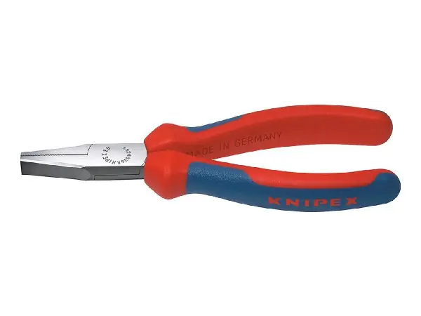Alicates de boca plana pulidos 160mm con mango plástico Knipex 