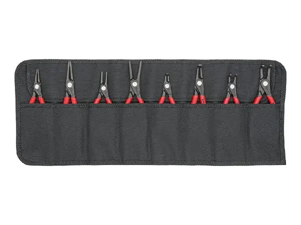 Juego de alicates para an illos de seguridad 8 pzas .en bolsa enrollable Knip ex