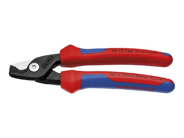 Cizalla para cable con mango varios compon. de 160mm cabeza delgada KNIPEX