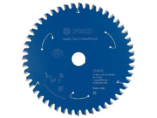 Hoja sierra circ p lamin. 165x1.8/1.2x20 Z48 Bosch  