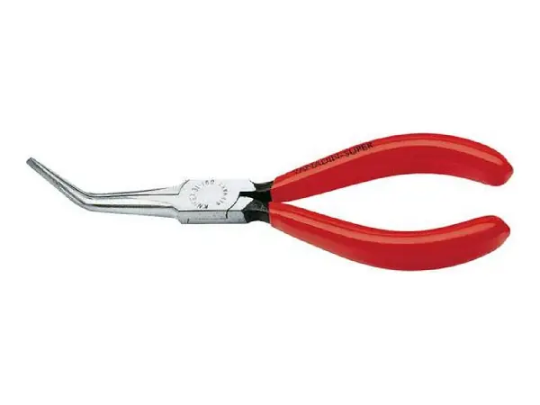 Alicates de punta curvados, con mango de plástico 160 mm Knipex 